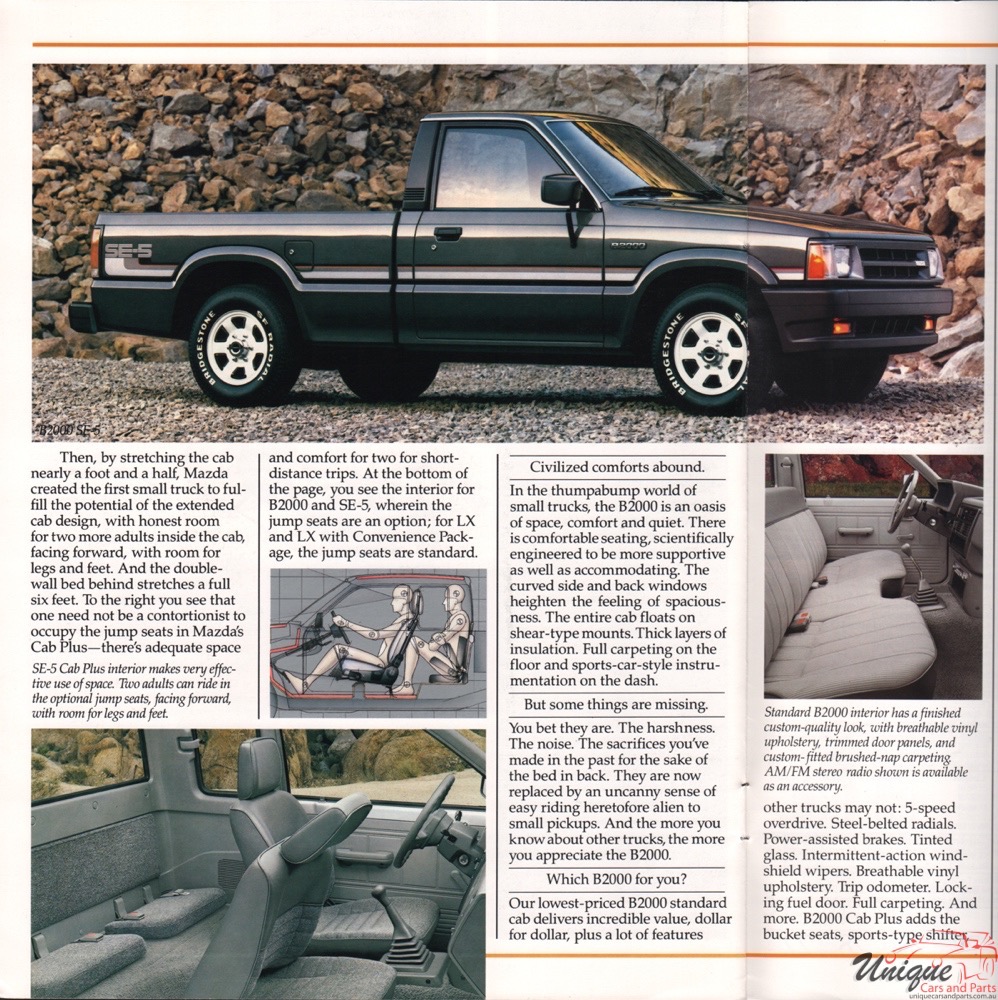 1987 Mazda Model Lineup Brochure Page 7